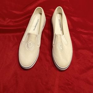 Liz Claiborne slip ons, size:7, cream color